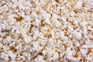 Patlamış mısır arkaplan üst görünümü kapat.