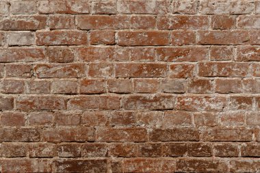 Kırmızı tuğla duvar deseninin arkaplanı.