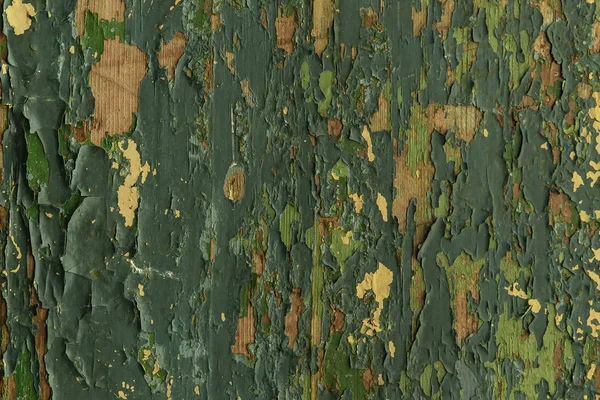 Fondo Tablero Viejo Con Pelar Pintura Verde Textura — Foto de Stock