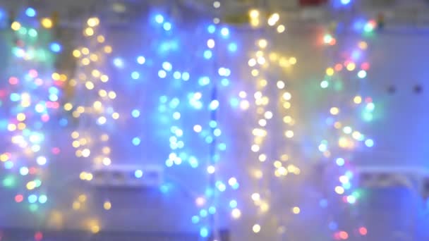 Abstraites lumières floues fond bokeh — Video