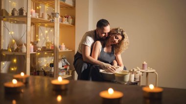 yaratıcı ortak tatil mutlu aile.