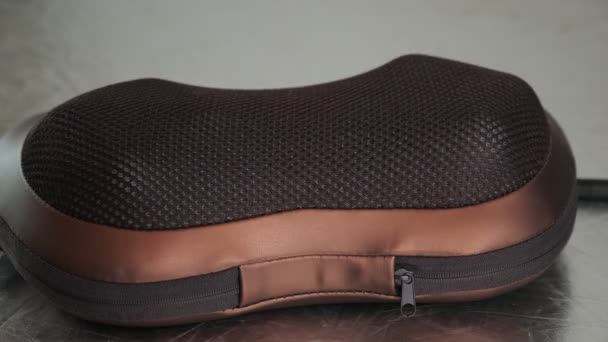 Padrão almofada de massagem de couro — Vídeo de Stock