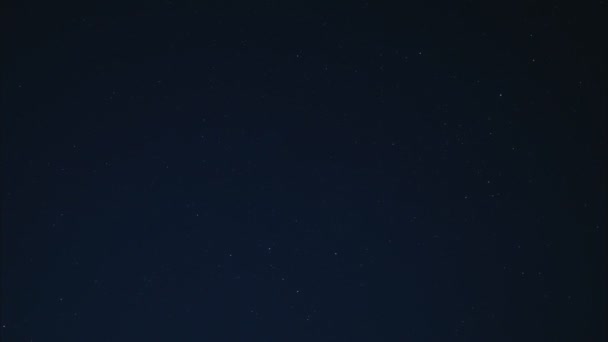 타임랩스 밤 하늘 별 — 비디오