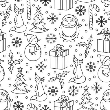 Noel seamless modeli. vektör çizim.