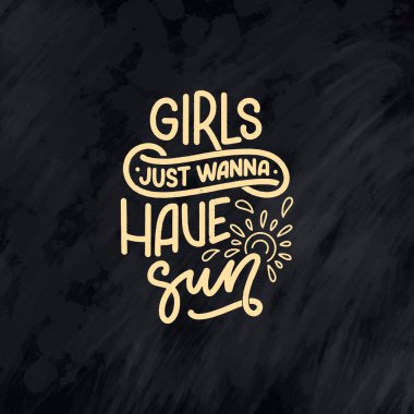 Summer hakkında el yazması kompozisyon. Komik sezon sloganı. Seyahat acentesi ve sahil partisi için ayrı bir el yazısı alıntısı. Pankart, kartpostal, baskı ya da poster için harika bir tasarım. Vektör illüstrasyonu