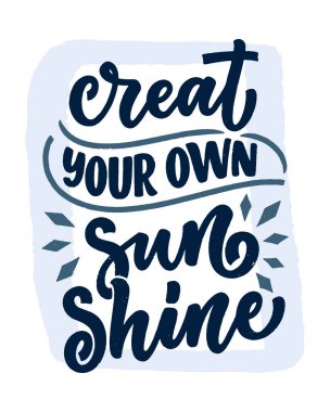 Summer hakkında el yazması kompozisyon. Komik sezon sloganı. Seyahat acentesi ve sahil partisi için ayrı bir el yazısı alıntısı. Pankart, kartpostal, baskı ya da poster için harika bir tasarım. Vektör illüstrasyonu