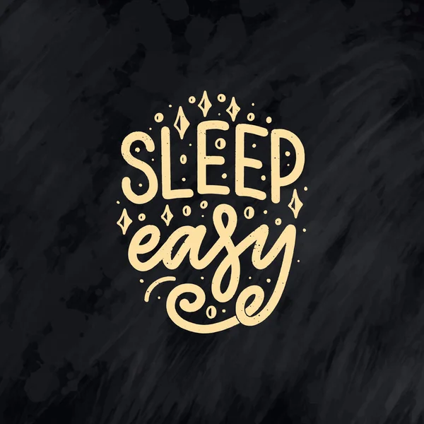 Schriftzug Slogan Über Schlaf Und Gute Nacht Vektor Illustrationsdesign Für — Stockvektor