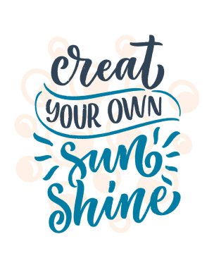 Summer hakkında el yazması kompozisyon. Komik sezon sloganı. Seyahat acentesi ve sahil partisi için ayrı bir el yazısı alıntısı. Pankart, kartpostal, baskı ya da poster için harika bir tasarım. Vektör