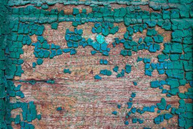 Çatlak boyalı arka plan tahtası. Renk Kabuğu ahşap dokusu