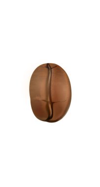 3D gerçekçi kahve çekirdeği sosyal medya kapağı. İzole edilmiş beyaz arkaplan şablonunu vurgular. Cafe barista kahve dükkanı konsept vektör illüstrasyonu