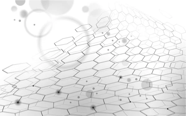 3D nanotechnololy graphène texture cyberespace. Conception moderne de matériel chimique de Nano fibre. Illustration vectorielle de développement de supraconducteur de couche de macro structure de molécule atome — Image vectorielle