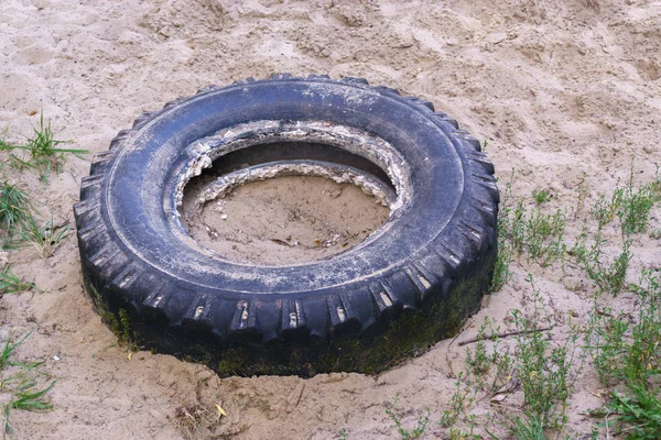 Old rubber tires from the truck