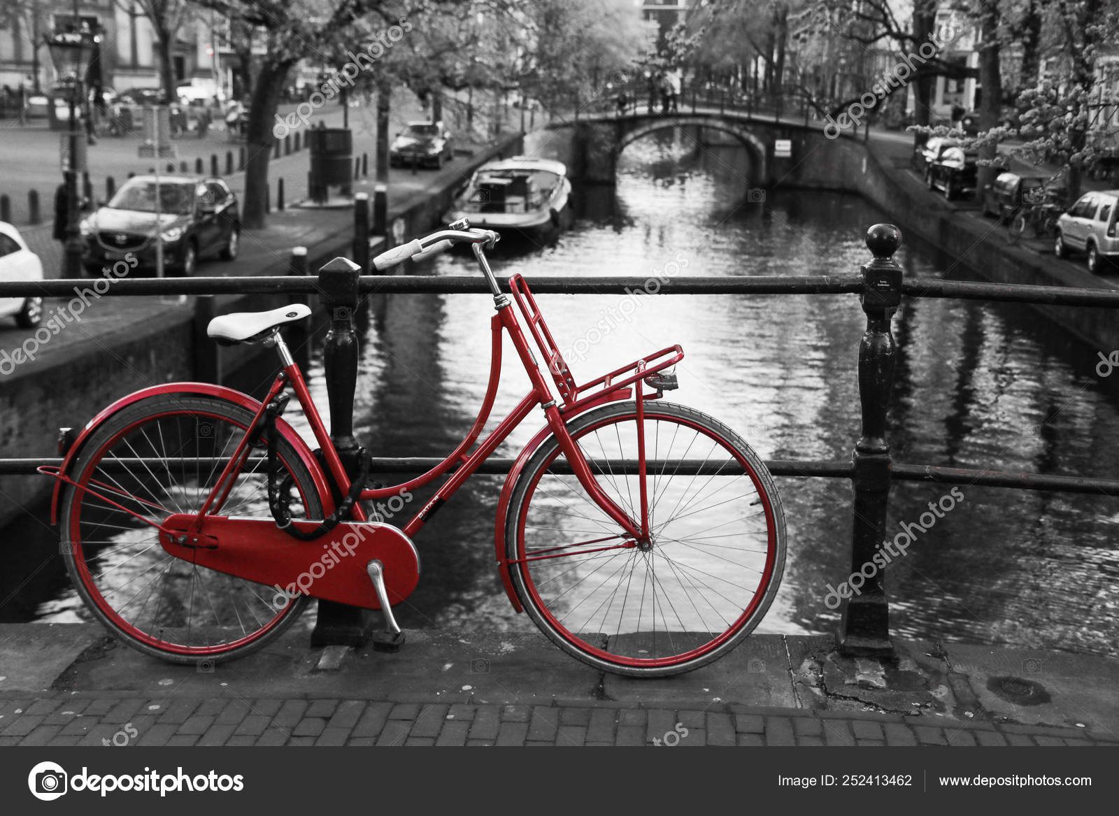 white and red bike