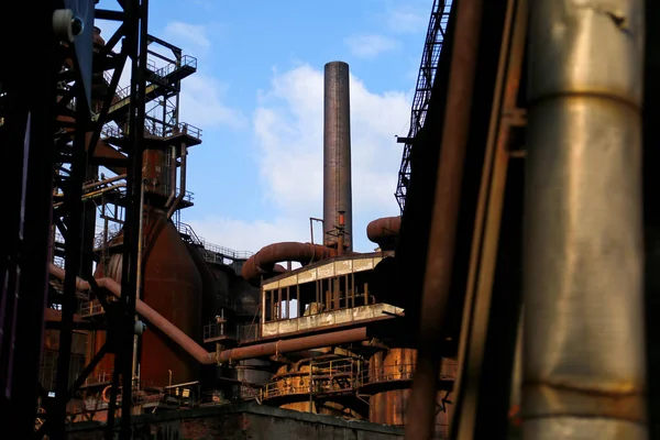 Quadro Área Industrial Abandonada Usado Agora Como Parque Tempo Livre — Fotografia de Stock