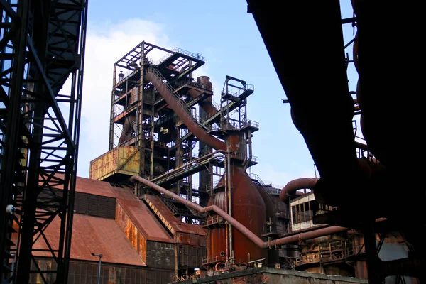 Een Afbeelding Uit Het Verlaten Industrieterrein Gebruikt Als Industriële Vrije — Stockfoto