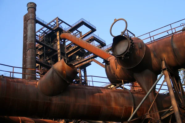 Quadro Área Industrial Abandonada Usado Agora Como Parque Tempo Livre — Fotografia de Stock