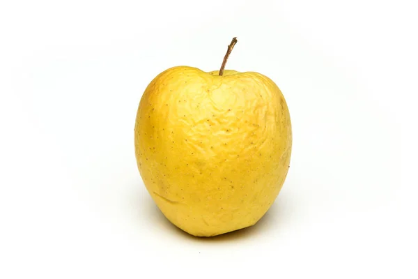 Картина Обычного Зеленого Золотого Вкусного Яблока Модификаций Яблоко Старое Сухое — стоковое фото