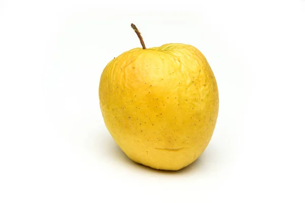 Képen Egy Közönséges Zöld Golden Delicious Almát Módosítások Nélkül Alma — Stock Fotó