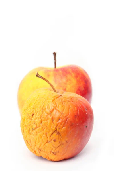 Une Photo Deux Pommes Ordinaires Sans Modifications Comme Vous Savez — Photo