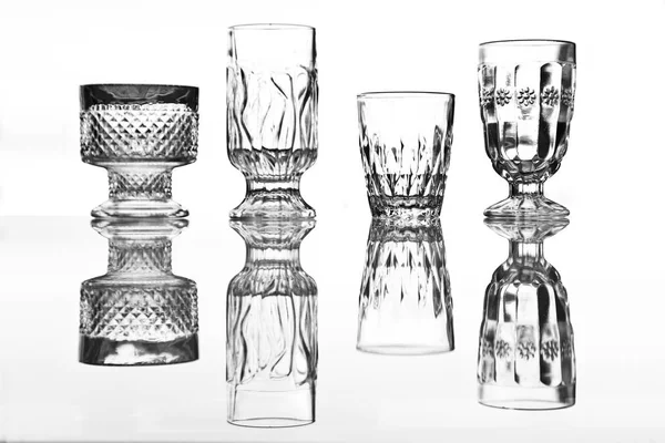Interesting Vintage Glasses Reflection Glass — Stock Photo, Image
