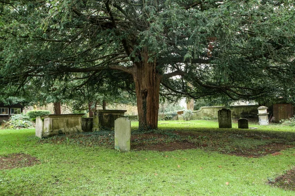 Der Alte Friedhof Bei Der Kirche Bradford Avon Mit Einigen — Stockfoto