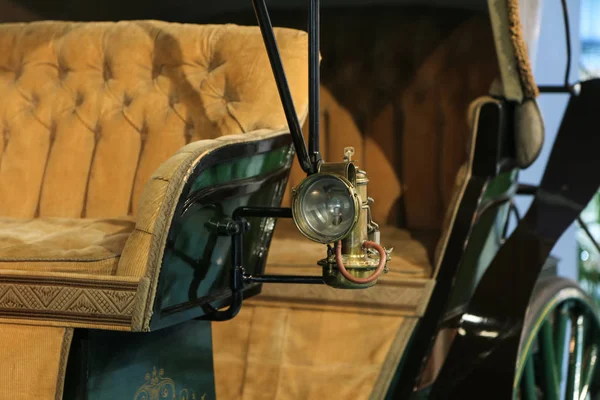 Ein Detailbild Des Teils Eines Alten Autos Museum Sieht Aus — Stockfoto