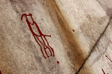 Isveç 'te iki sevgiliyle ön tarihsel bir resim.