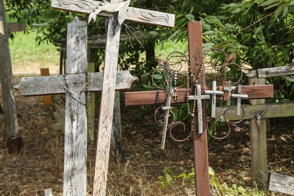 Picture Hill Crosses Iauliai Lithuania Many Crosses Religious Places Many — 스톡 사진