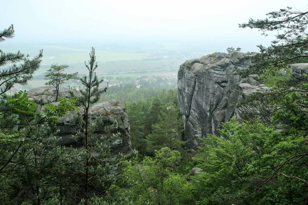 Картина Природної Території Каменями Під Назвою Drbsk Svtniky Drb Room — стокове фото