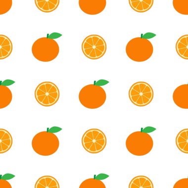 Portakal meyveli kusursuz desen.