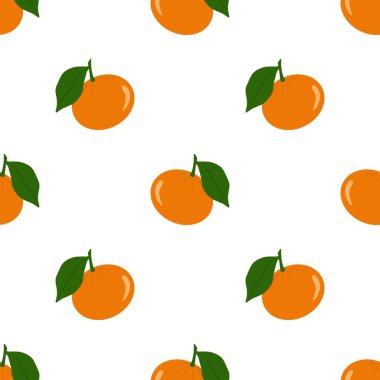 Portakal meyveli kusursuz desen.