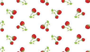 Tatlı çilekli kusursuz desen..