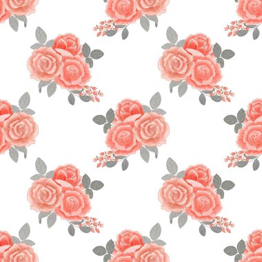 Tasarım için suluboya çiçekler arka plan vektörü.