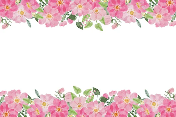 Tasarım için suluboya çiçekler arka plan vektörü.