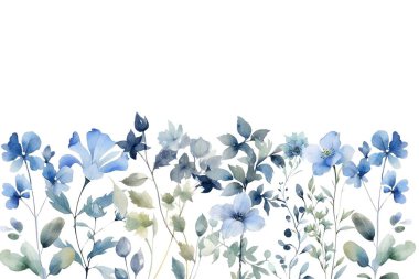 Tasarım için suluboya çiçekler arka plan vektörü.