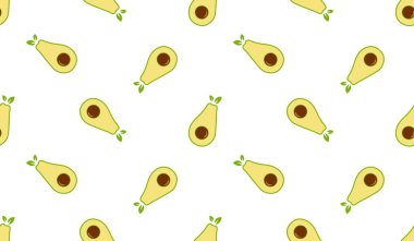 Avokado desenli geometrik dikişsiz. taze avokado deseni.