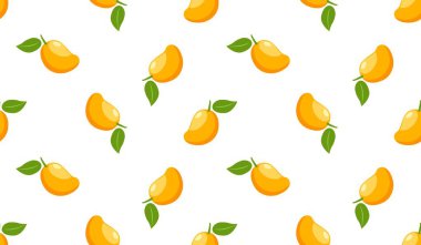 Mango meyveli, pürüzsüz bir şekil. Beyaz arka planda yaz tropikal meyveleri.