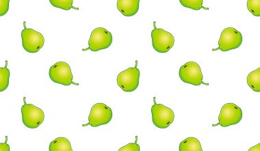 Armutsuz desen. Meyve arkaplanı. Güzel vektör baskısı.