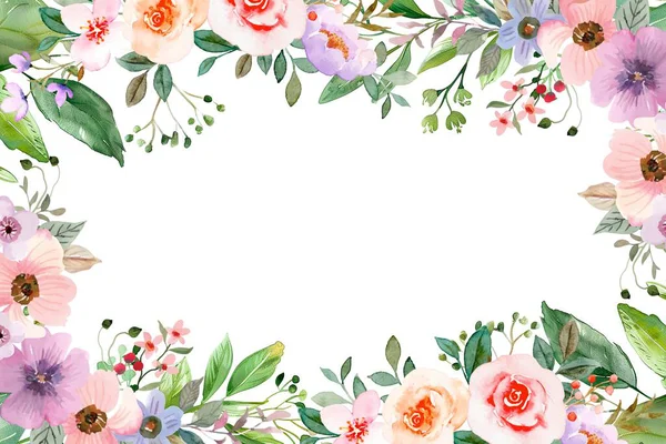 Tasarım için suluboya çiçekler arka plan vektörü.