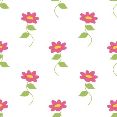 Çiçeksiz desenli illüstrasyon çiçek arkaplanı