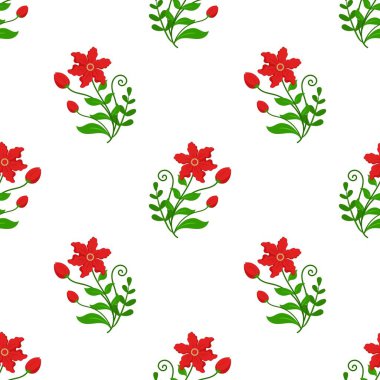 Çiçeksiz desenli illüstrasyon çiçek arkaplanı