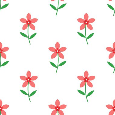 Çiçeksiz desenli illüstrasyon çiçek arkaplanı