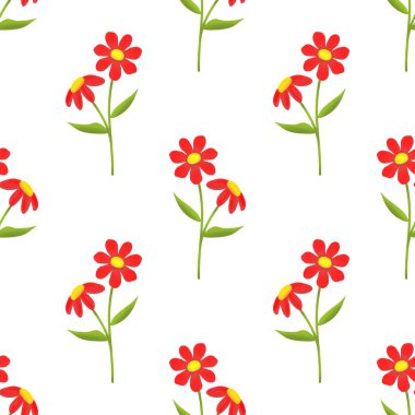 Çiçeksiz desenli illüstrasyon çiçek arkaplanı