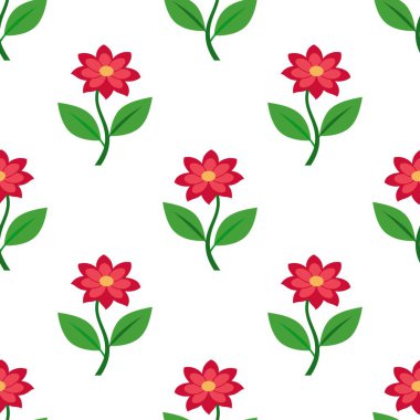 Çiçeksiz desenli illüstrasyon çiçek arkaplanı