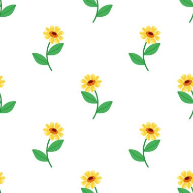 Çiçeksiz desenli illüstrasyon çiçek arkaplanı