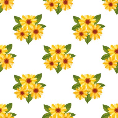 Çiçeksiz desenli illüstrasyon çiçek arkaplanı