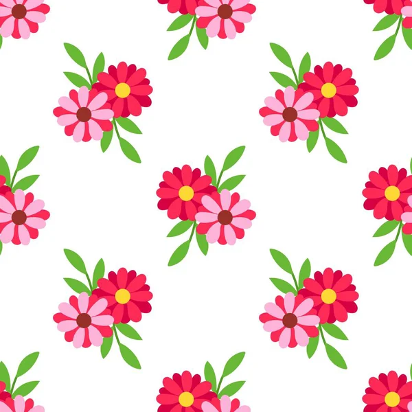 Çiçeksiz vektör desenli illüstrasyon çiçek arkaplanı