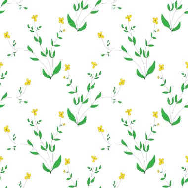 Çiçeksiz vektör desenli illüstrasyon çiçek arkaplanı