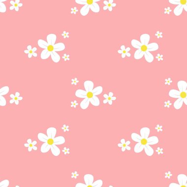 Çiçeksiz vektör desenli illüstrasyon çiçek arkaplanı