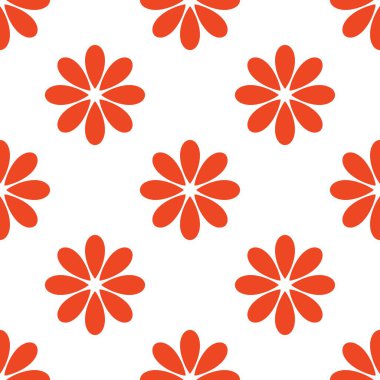 Çiçeksiz vektör desenli illüstrasyon çiçek arkaplanı